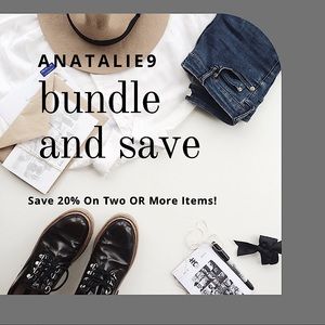 BUNDLE TWO OR MORE ITEMS AND SAVE 20%!